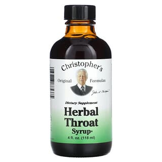 Christopher's Original Formulas, Herbal Throat Syrup, 4 fl oz (118 ml)