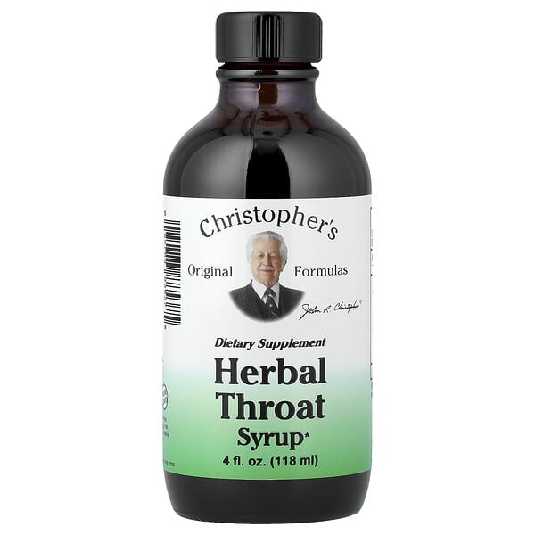 Christopher's Original Formulas, 허브 인후 시럽, 118ml(4fl oz)