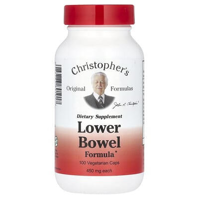 Christopher's Original Formulas, Lower Bowel Formula, 100 Vegetarian Caps