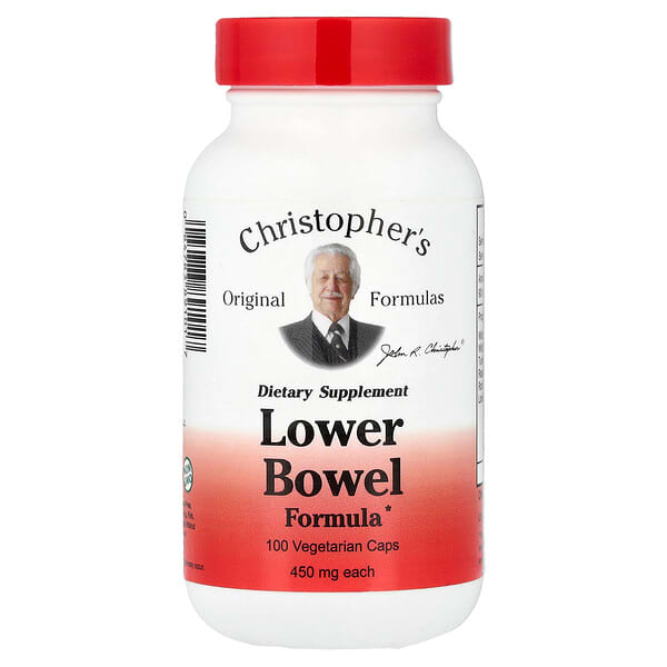 Christopher's Original Formulas, Fórmula para el intestino inferior, 100 cápsulas vegetales