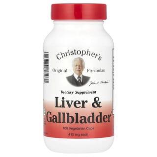 Christopher's Original Formulas, Hígado y vesícula biliar, 425 mg, 100 cápsulas vegetales