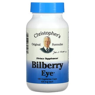 Christopher's Original Formulas, Myrtille pour les yeux, 425 mg, 100 capsules végétariennes