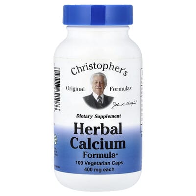 Christopher's Original Formulas, Herbal Calcium Formula, 100 Vegetarian Capsules