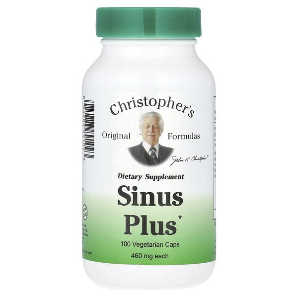 Christopher's Original Formulas, Sinus Plus, 460 mg, 100 Vegetarian Caps