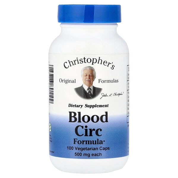 Christopher's Original Formulas, Blood Circ Formula, 100 vegeterian dərman