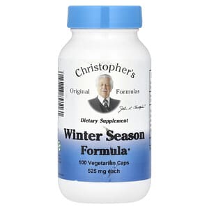 Christopher's Original Formulas, Winter Season Formula, 1,050 mg, 100 Vegetarian Caps (525 mg per Capsule)'