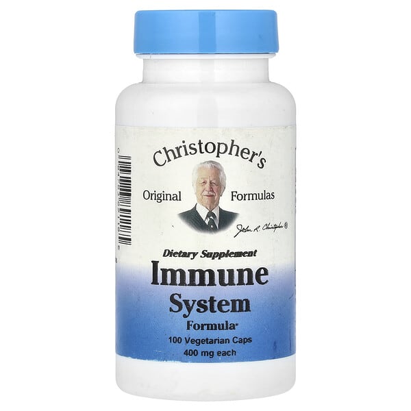 Christopher's Original Formulas Immune System Formula, 100 Vegetarian Caps