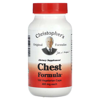 Christopher's Original Formulas, Chest Formula, 460 мг, 100 вегетарианских капсул