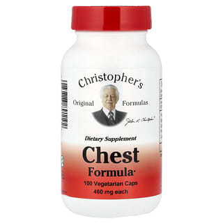 Christopher's Original Formulas, Chest Formula, 460 mg, 100 Vegetarian Caps