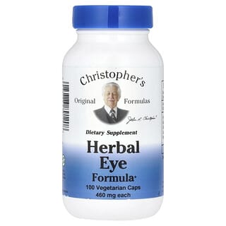 Christopher's Original Formulas, Herbal Eye Formula, 920 мг, 100 вегетарианских капсул (460 мг на капсулу)