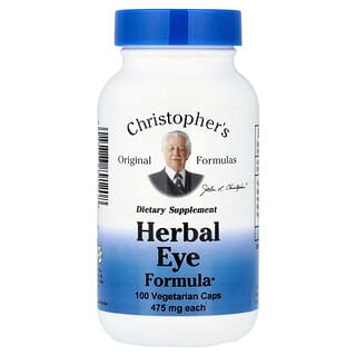 Christopher's Original Formulas, травяная формула для зрения, 100 вегетарианских капсул