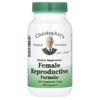Christopher's Original Formulas, Female Reproductive Formula, 900 mg, 100 Vegetarian Caps (450 mg per Capsule)