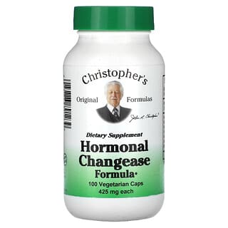 Christopher's Original Formulas, Hormonal Changease Formula、425mg、ベジカプセル100粒