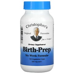 Christopher's Original Formulas, Birth-Prep, Sechs-Wochen-Formel, 420 mg, 100 vegetarische Kapseln