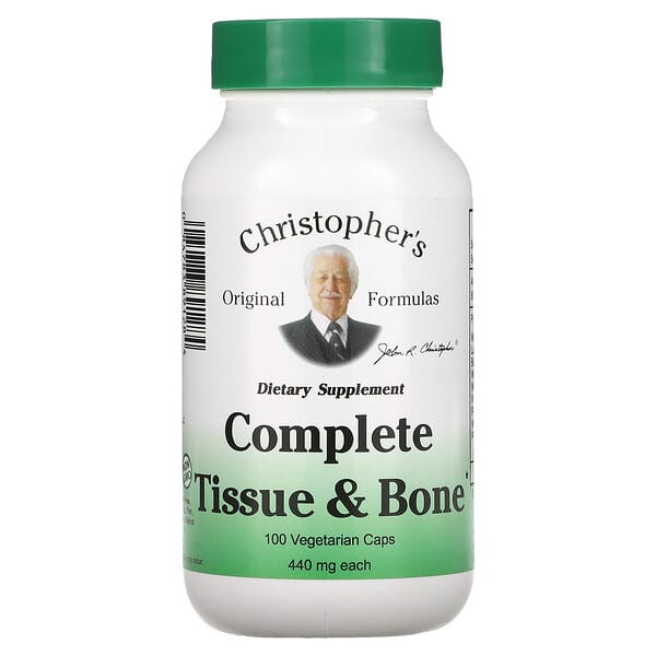 Christopher's Original Formulas, 强健组织和骨骼，440 毫克，100 粒素食胶囊
