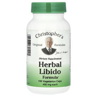 Christopher's Original Formulas, Herbal Libido Formula, 900 mg, 100 Vegetarian Caps (450 mg per Capsule)