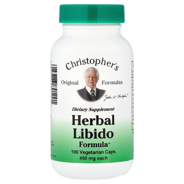 Christopher's Original Formulas, Fórmula herbal para la libido, 100 cápsulas vegetales