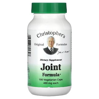 Christopher's Original Formulas, Formula per le articolazioni, 460 mg, 100 capsule vegetariane
