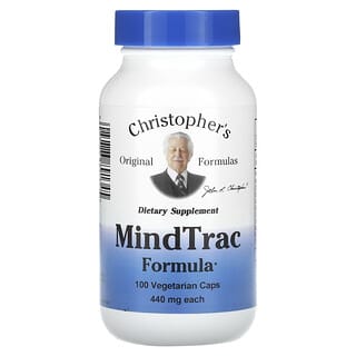 Christopher's Original Formulas, Formule MindTrac, 440 mg, 100 capsules végétariennes