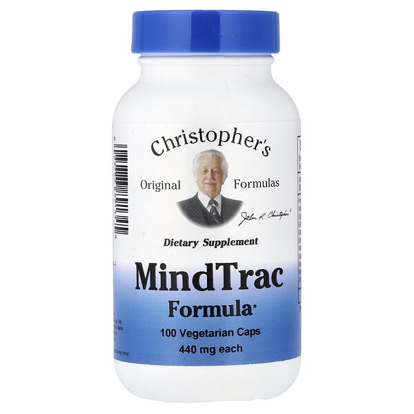 Christopher's Original Formulas, 마인드트랙 포뮬라, 440mg, 베지 캡슐 100정