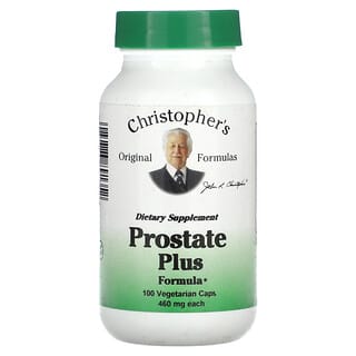 Christopher's Original Formulas, Prostate Plus Formula, 460 мг, 100 вегетарианских капсул