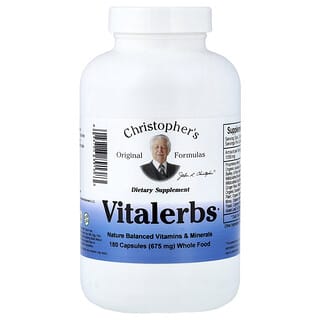 Christopher's Original Formulas, Vitalerbs, 675 мг, 180 капсул