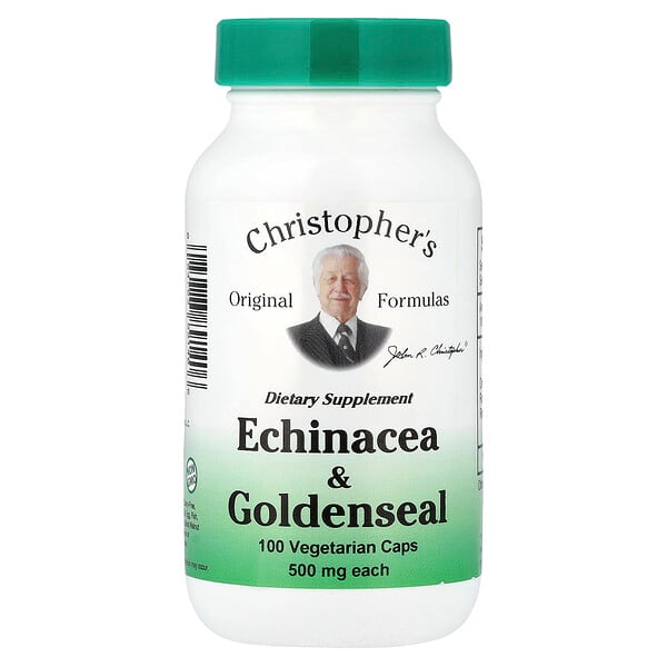 Christopher's Original Formulas, Echinacea & Goldenseal, 100 Vegetarian Caps
