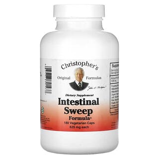 Christopher's Original Formulas, Formule pour le gommage intestinal, 625 mg, 180 capsules végétariennes