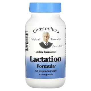 Christopher's Original Formulas, Fórmula de Lactação, 460 mg, 100 Cápsulas Vegetarianas
