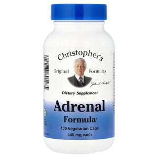 Christopher's Original Formulas, Formule surrénale, 100 capsules végétariennes