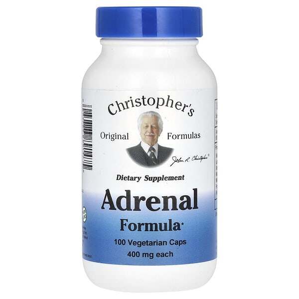Christopher's Original Formulas Adrenal Formula, 100 Vegetarian Caps