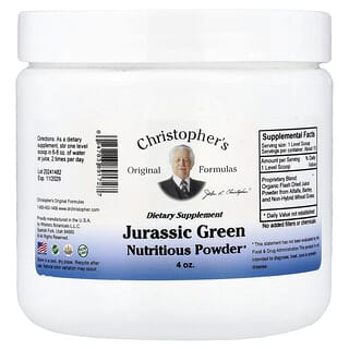 Christopher's Original Formulas, Jurassic Green Nutritious Powder, 4 oz