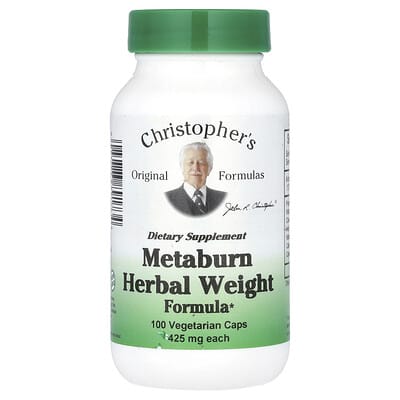 Christopher's Original Formulas, Metaburn, 1275 mg, 100 Vegetarian Capsules (425 mg per capsule)