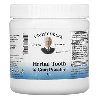 Christopher's Original Formulas, مسحوق عشبي لدعم الأسنان واللثة، 2 أونصة