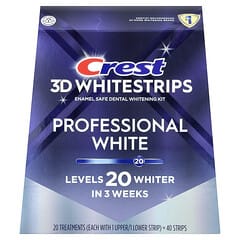 3D Whitestrips, Enamel Safe Dental Whitening Kit, 40 Strips 3D Whitestrips, Enamel Safe Dental Whitening Kit, 40 Strips