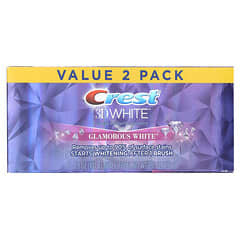 Crest, 3D White, Fluoride Anticavity Toothpaste, Glamorous White, 2 Pack, 3.8 oz (107 g) Each