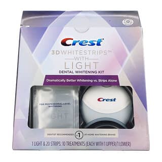 كريست‏, 3D Whitestrips, Dental Whitening Kit with Light, 2 Piece Set
