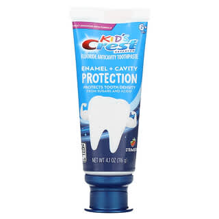 Crest, Kids, Advanced, Fluoride Anticavity Toothpaste, 6+ Yrs, Strawberry, 4.1 oz (116 g)