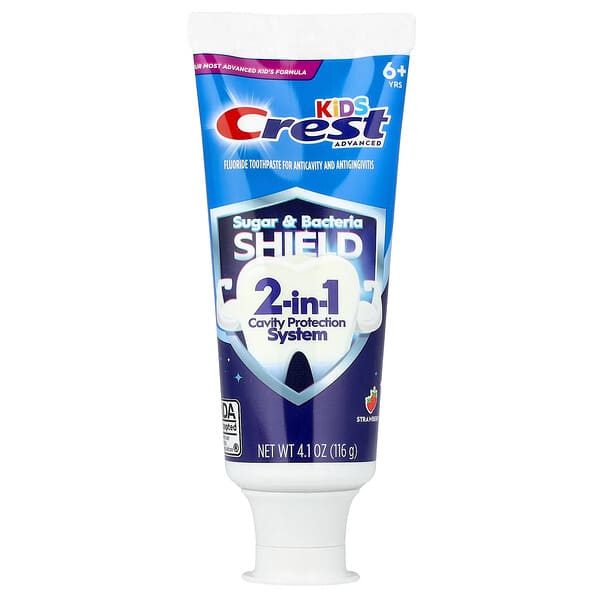 Crest, 어린이용, 어드밴스드, 불소 충치 예방 치약, 만 6세 이상, 딸기, 116g(4.1oz)