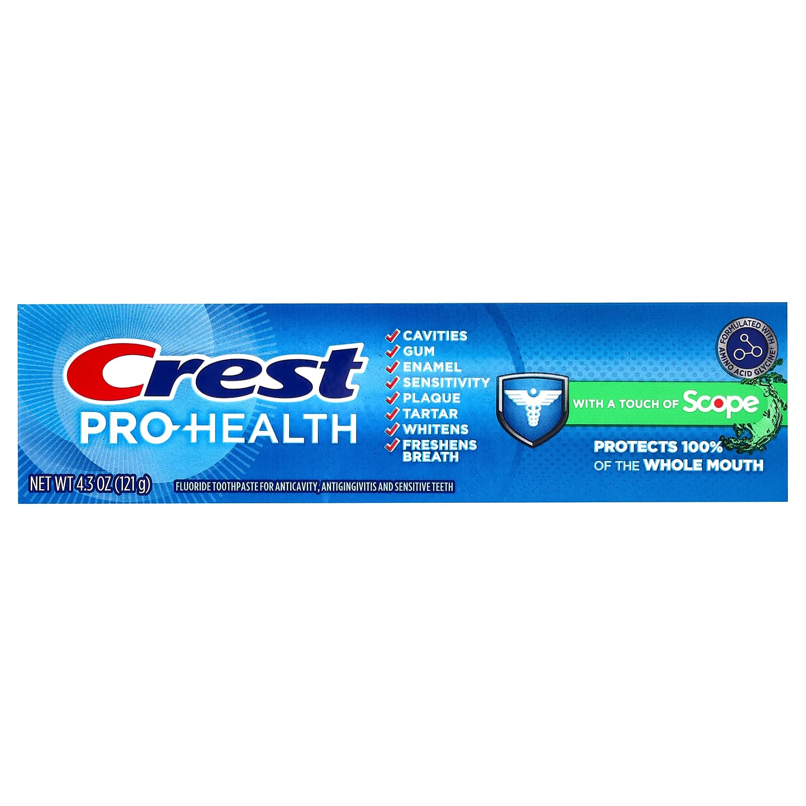 Crest, Pro Health, Fluoride Toothpaste, With a Touch of Scope, 4.3 oz ...