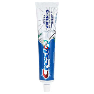 Crest, Plus Complete, Pasta dental con fluoruro, Extrablanqueamiento con protección contra el sarro, Menta limpia, 153 g (5,4 oz)