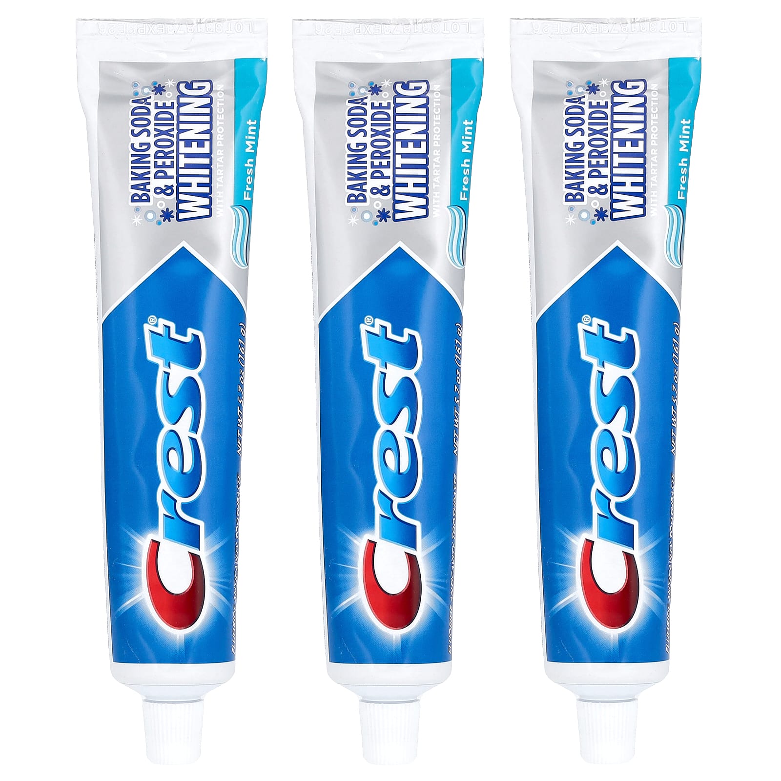 Crest, Baking Soda & Peroxide Whitening Fluoride Toothpaste, Fresh Mint