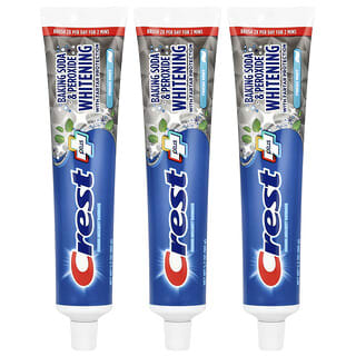 Crest, Baking Soda & Peroxide Whitening Fluoride Toothpaste, Fresh Mint, 3 Pack, 5.7 oz (161 g) Each