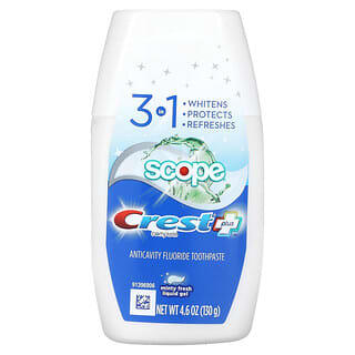 Crest, Complete Plus Scope, Fluoride Toothpaste, Minty Fresh Liquid Gel, 4.6 oz (130 g)