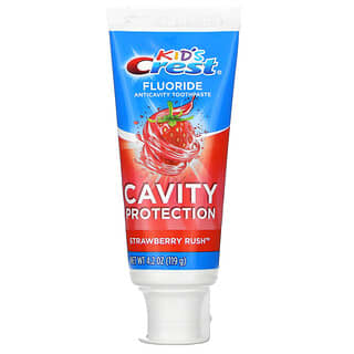 Crest, 兒童專用防齲齒含氟牙膏，適用於 2 歲以上兒童，草莓味，4.2 盎司（119 克）
