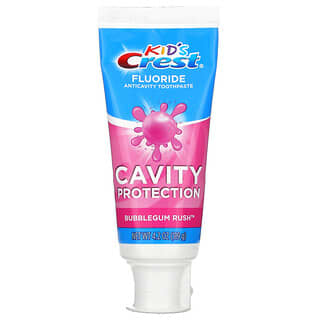 Crest, Kids, Fluoride Anticavity Toothpaste, For Ages 2+, Bubblegum Rush, 4.2 oz (119 g)