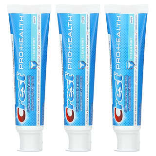 Crest, Pro-Health, зубная паста с фтором, чистая мята, 3 шт. В упаковке, по 130 г (4,6 унции)