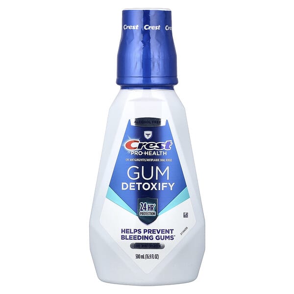 Crest, Pro-Health™，牙齦護理漱口水，無乙醇，清涼冬青味，16.9 液量盎司（500 毫升）