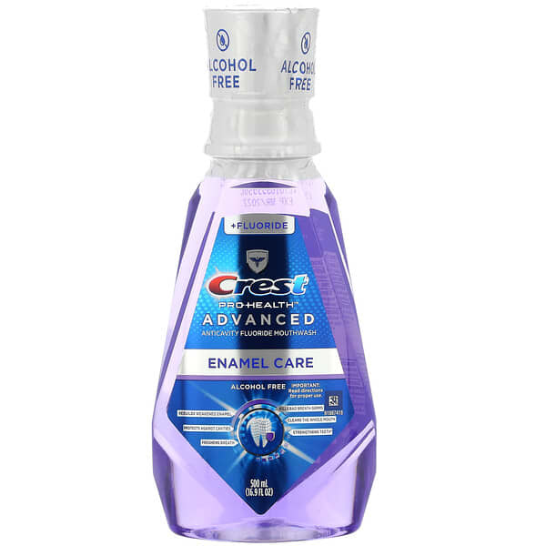 Crest‏, Pro Health Advanced, Enamel Care Mouthwash, +Fluoride, Alcohol Free, 16.9 fl oz (500 ml)