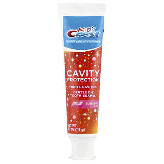 Crest, Kid's, Cavity Protection, Fluoride Anticavity Toothpaste, Bubble Gum, 4.2 oz (119 g)